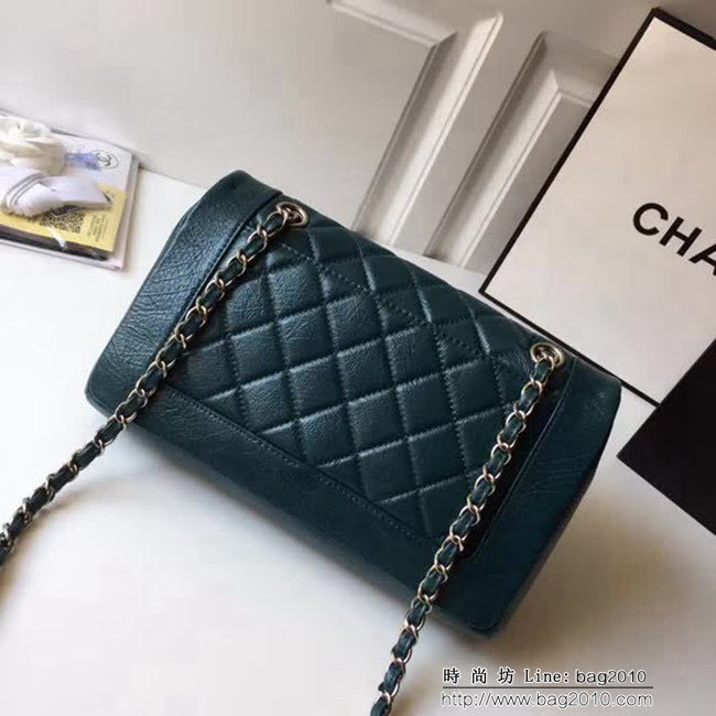 香奈兒CHANEL爆款Chanel 2018春夏最新57602 皺紋油臘皮棱格單肩斜挎休閒包 DSC1303